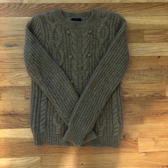 JCrew cashmere cable knit sweater - Picture 1 of 2